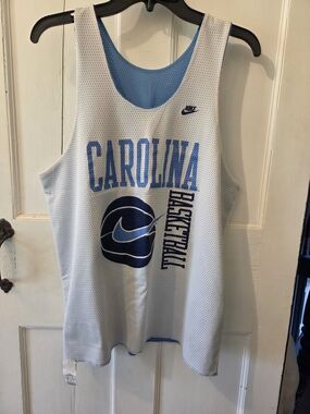 Nike Carolina Basketball Reversible Mesh Tank - White & Carolina Blue